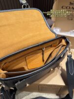 Coach Lucy Series Black Messenger Bag Genuine Leather Edging With Vintage-Inspired Sharp-Line Craftsmanship - Image 9