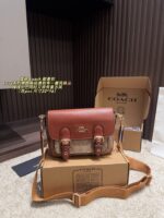 Coach Lucy Series Black Messenger Bag Genuine Leather Edging With Vintage-Inspired Sharp-Line Craftsmanship - Image 12