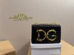 Dolce & Gabbana Dg Girls Crocodile-Embossed Chain Bag Versatile, Fashionable And Eye-Catching - Image 10