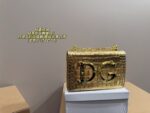 Dolce & Gabbana Dg Girls Crocodile-Embossed Chain Bag Versatile, Fashionable And Eye-Catching - Image 11