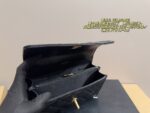 Chanel Handheld Accordion Bag Black Champagne Gold Multiple Compartments Long, Slim Silhouette - Image 7