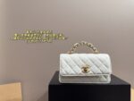 Chanel Handheld Accordion Bag Black Champagne Gold Multiple Compartments Long, Slim Silhouette - Image 12