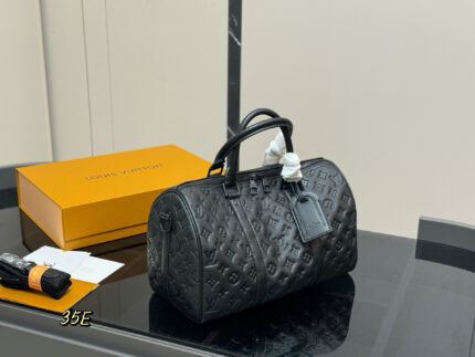 Louis Vuitton Keepall Embossed Calfskin Pillow Bag Unisex Style