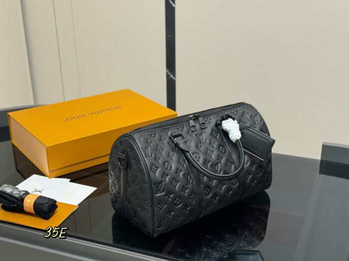 Louis Vuitton Keepall Embossed Calfskin Pillow Bag Unisex Style - Image 2