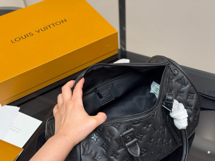 Louis Vuitton Keepall Embossed Calfskin Pillow Bag Unisex Style - Image 4