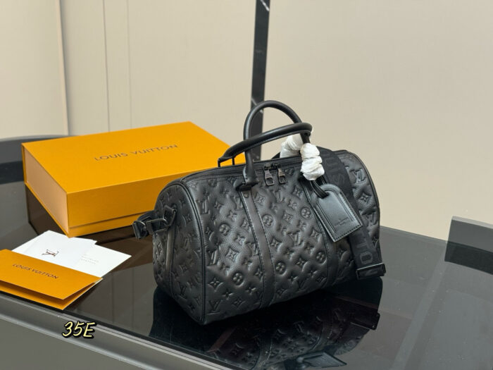 Louis Vuitton Keepall Embossed Calfskin Pillow Bag Unisex Style - Image 5