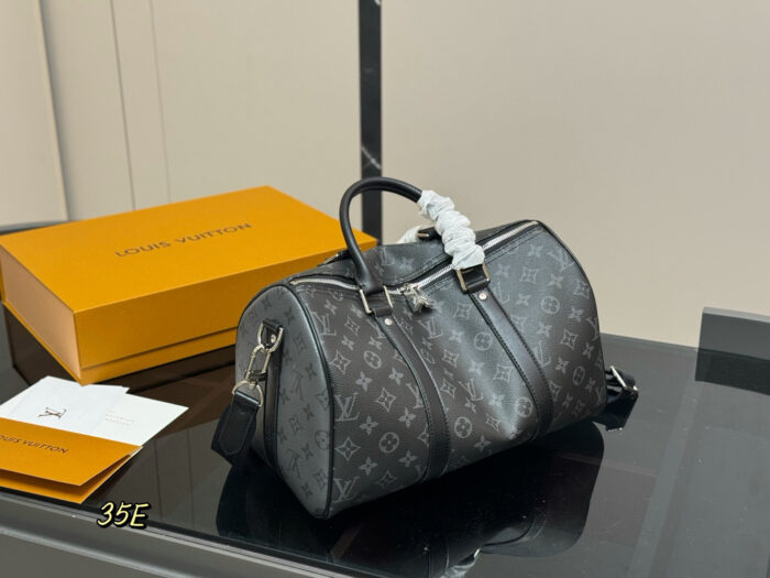 Louis Vuitton Keepall New Cushion Bag Genuine Leather Unisex Style - Image 2