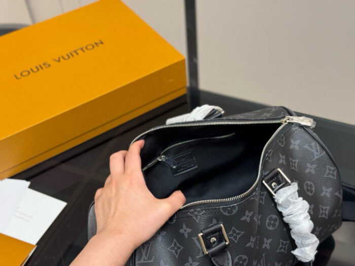Louis Vuitton Keepall New Cushion Bag Genuine Leather Unisex Style - Image 4