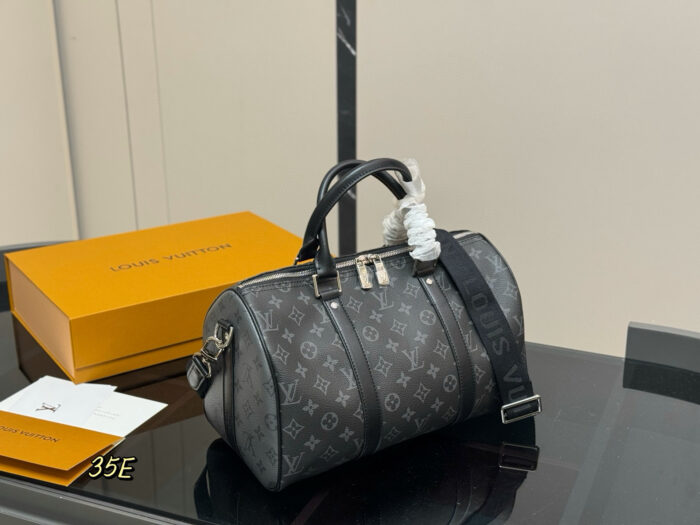 Louis Vuitton Keepall New Cushion Bag Genuine Leather Unisex Style - Image 5