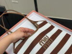 Miu Miu New Striped Tote Bag Exquisitely Tailored Silhouette - Image 6