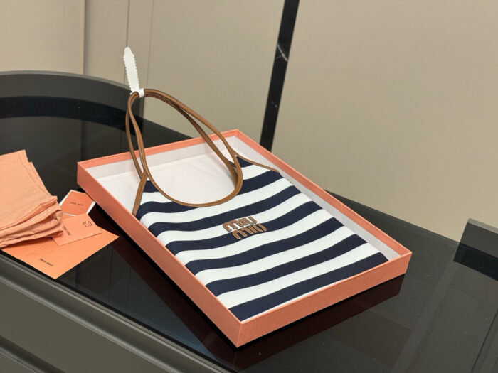 Miu Miu New Striped Tote Bag - Image 1