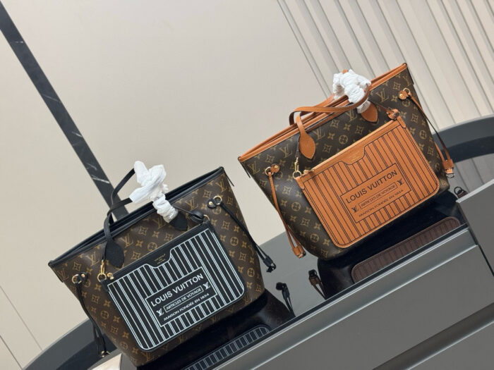 Louis Vuitton Neverfull New Classic Textured Tote - Image 1