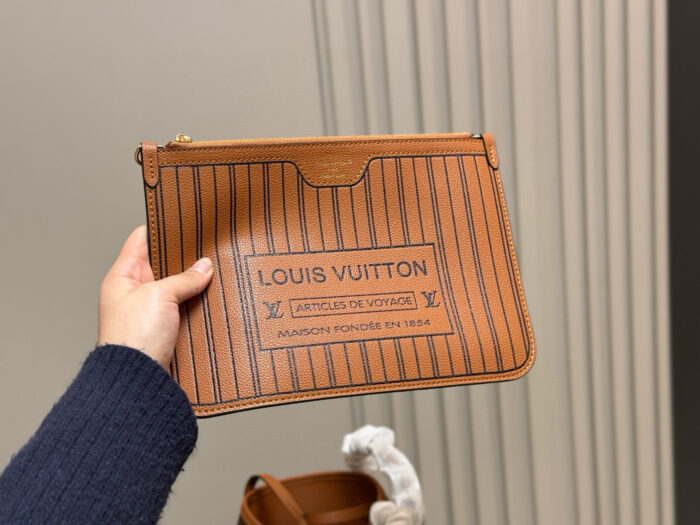 Louis Vuitton Neverfull New Classic Textured Tote - Image 3