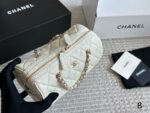 Chanel 25P Bowling Bag - Black With White Trim Boston Bag Carry Or Crossbody Comfortable And Durable Generous Capacity - Image 2