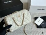 Chanel 25P Bowling Bag - Black With White Trim Boston Bag Carry Or Crossbody Comfortable And Durable Generous Capacity - Image 8