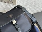 Prada 2022 Spring/Summer Collection Men'S Recycled Nylon Leather Crossbody Shoulder Bag - Image 2