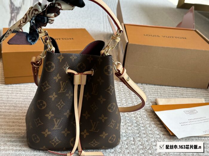 Louis Vuitton Bb Neonoe Mini Bucket Bag Full Steel Hardware Crossbody/Shoulder/Handheld Authentic Original Version With Box - Image 1