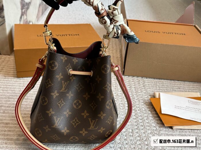 Louis Vuitton Bb Neonoe Mini Bucket Bag Full Steel Hardware Crossbody/Shoulder/Handheld Authentic Original Version With Box - Image 4