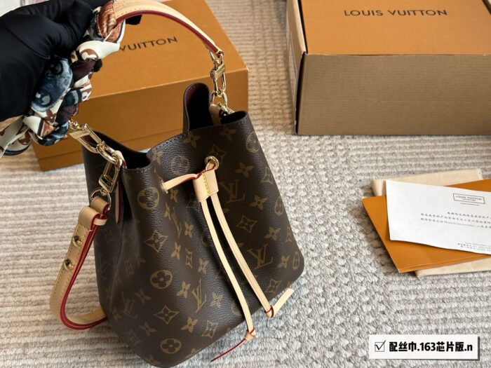 Louis Vuitton Bb Neonoe Mini Bucket Bag Full Steel Hardware Crossbody/Shoulder/Handheld Authentic Original Version With Box - Image 7