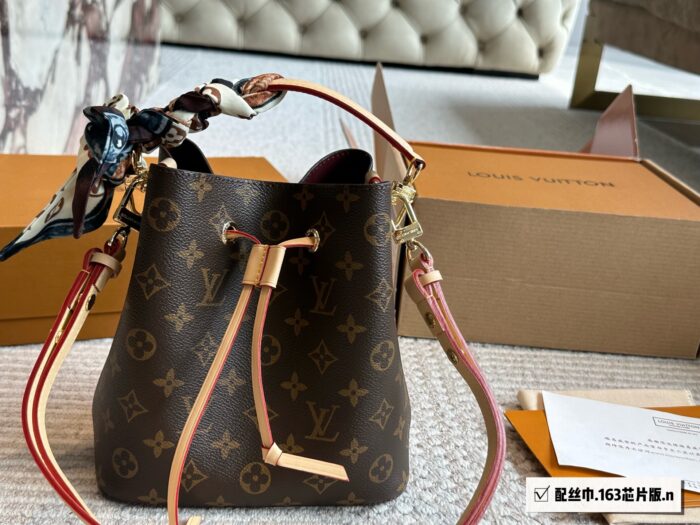 Louis Vuitton Bb Neonoe Mini Bucket Bag Full Steel Hardware Crossbody/Shoulder/Handheld Authentic Original Version With Box - Image 9