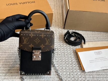 Louis Vuitton Replica New Runway-Inspired Small Trunk Bag Retro-Inspired Embellishments, Compact And Angular