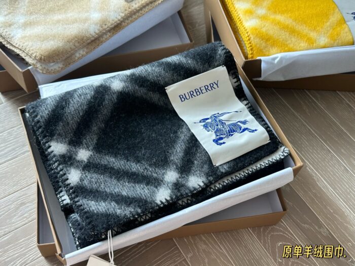 Burberry Cashmere Scarf Delicate Colour Palette Soft And Comfortable Comes With A Box - Image 1
