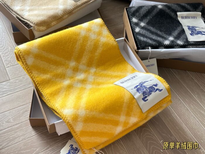 Burberry Cashmere Scarf Delicate Colour Palette Soft And Comfortable Comes With A Box - Image 5