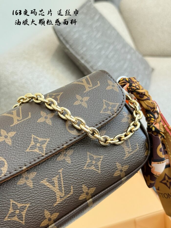 Louis Vuitton Wallet On Chain Ivy Handbag Monogram Canvas Detachable Shoulder Strap Chain - Image 7