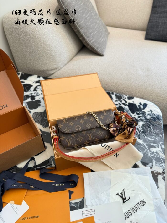 Louis Vuitton Wallet On Chain Ivy Handbag Monogram Canvas Detachable Shoulder Strap Chain - Image 9