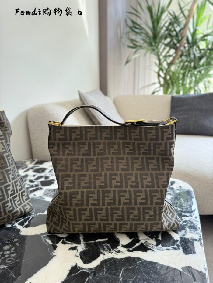 Fendi Shopping Bag Ff Pattern Tote - Image 2