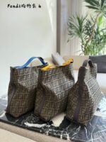 Fendi Shopping Bag Ff Pattern Tote - Image 5