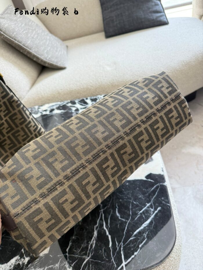 Fendi Shopping Bag Ff Pattern Tote - Image 9