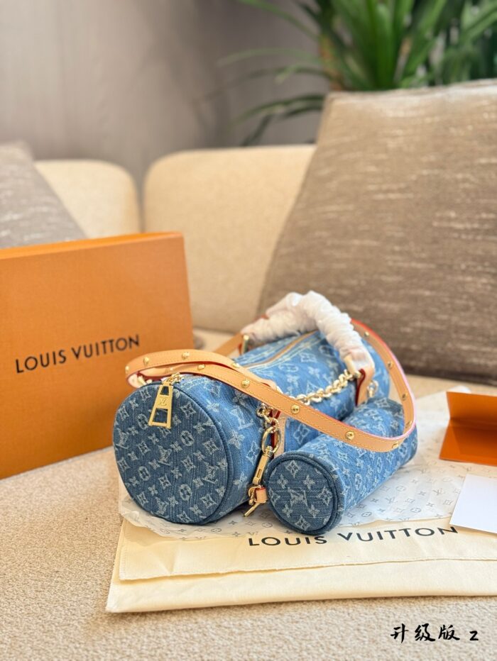 Louis Vuitton 24 Denim Monogram Babylone Mother-And-Child Shoulder Bag Lightweight And Spacious - Image 3