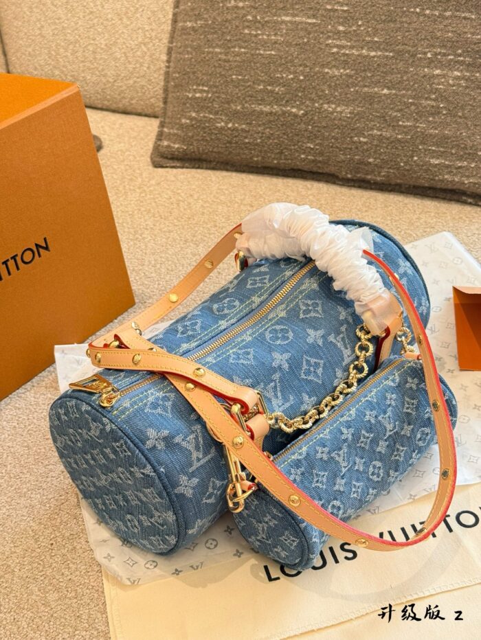 Louis Vuitton 24 Denim Monogram Babylone Mother-And-Child Shoulder Bag Lightweight And Spacious - Image 6
