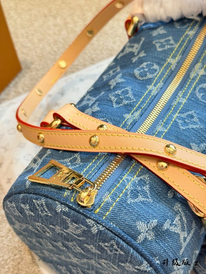 Louis Vuitton 24 Denim Monogram Babylone Mother-And-Child Shoulder Bag Lightweight And Spacious - Image 7