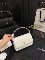 Chanel Upgraded Handle Fortune Bag Card Slots, Hidden Pocket, Woven Design - Image 7