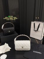 Chanel Upgraded Handle Fortune Bag Card Slots, Hidden Pocket, Woven Design - Image 12