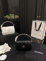 Chanel Upgraded Handle Fortune Bag Card Slots, Hidden Pocket, Woven Design - Image 13