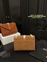 Yves Saint Laurent Suede Envelope Bag Soft And Refined, Versatile And Timelessly Chic - Image 4