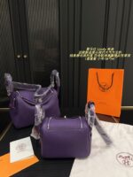 Hermès Lindy Iris Purple: Minimalist, Sophisticated, And Sleek Professional Handbag - Image 4