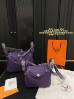 Hermès Lindy Iris Purple: Minimalist, Sophisticated, And Sleek Professional Handbag - Image 12