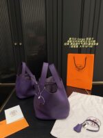 Hermes Cargo Tote Bag Iris Purple Classic And Sophisticated, Elevating Your Style