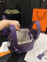 Hermes Cargo Tote Bag Iris Purple Classic And Sophisticated, Elevating Your Style - Image 6
