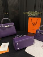 Hermès Kelly Togo Iris Purple Kelly Bag Elegant, Versatile, And Exudes Sophistication - Image 5