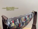 Fendi Melon Grey Crossbody Bag Effortlessly Chic With Relaxed Sophistication - Image 5
