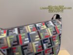 Fendi Melon Grey Crossbody Bag Effortlessly Chic With Relaxed Sophistication - Image 8