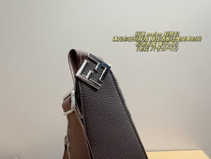 Fendi Melon Vintage Print Crossbody Bag Effortlessly Chic And Relaxed - Image 8