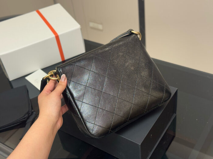 Chanel 24P Hippie Hobo Bag Retro Chic, Edgy, High-Quality, Versatile Bag - Image 8