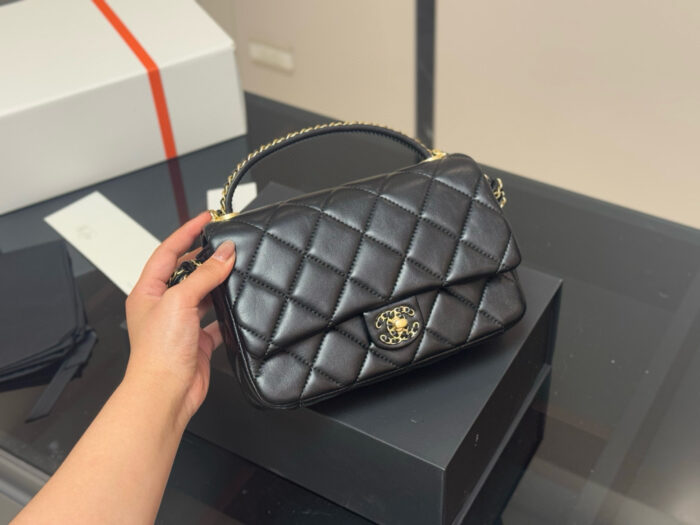 Chanel Monogrammed Handle Wallet On Chain (Woc) - A Versatile Classic, Exquisitely Charming - Image 2