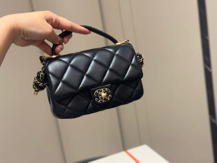 Chanel Monogrammed Handle Wallet On Chain (Woc) - A Versatile Classic, Exquisitely Charming - Image 9